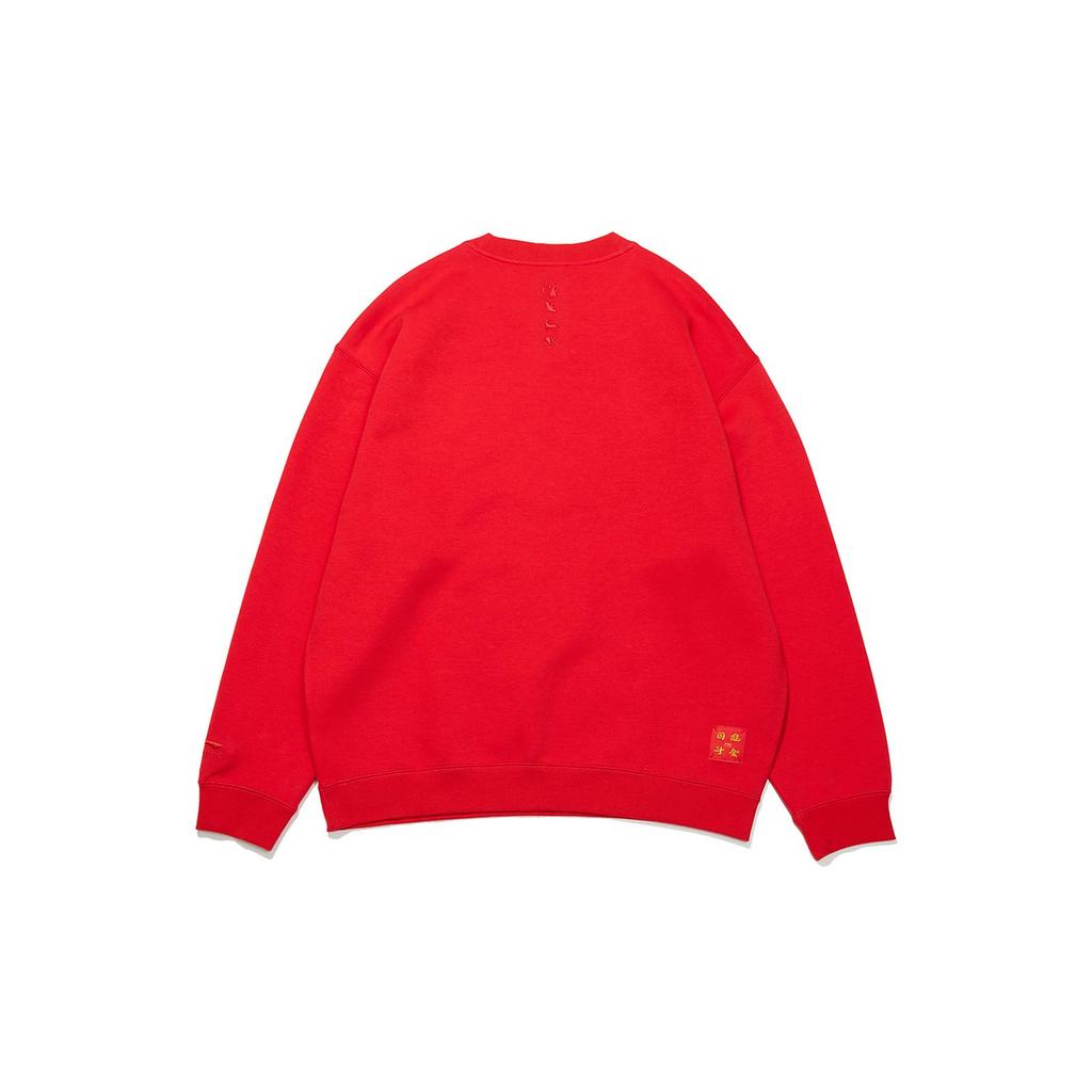 Li Ning Sports Life Collection Sweatshirt Unisex Vermilion AWDT015-1