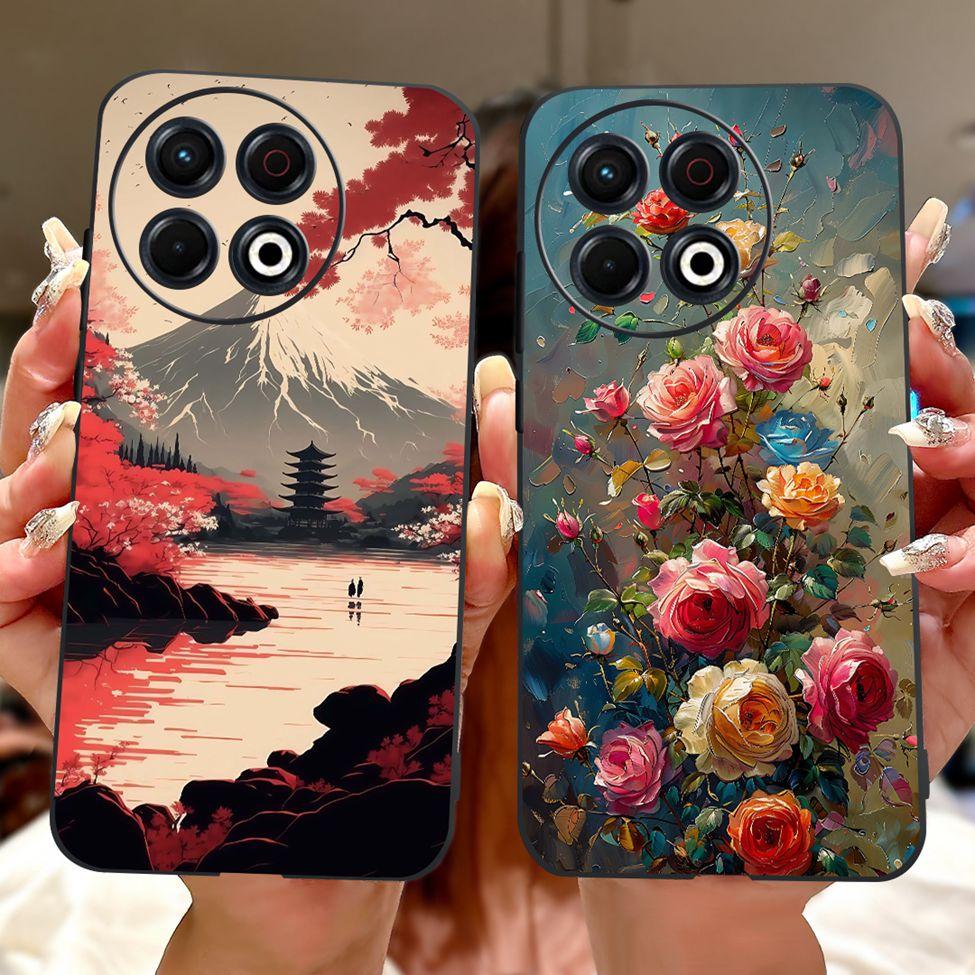 Voor Techno Spark 30 Pro 4G KL7 Cover Voor Tecno Spark 30 Pro 4G Hoesje Luxe Vlinder Liefde Mode Bloemen Cool Leeuw Schattig Geschilderd