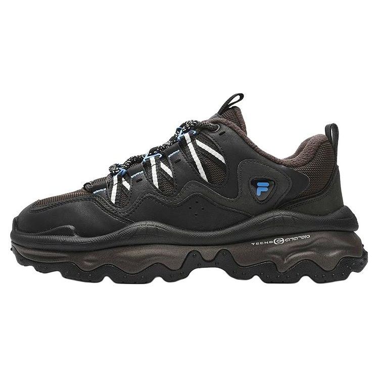 Fila Fusion Fabric Synthetic Leather Versatile Comfortable Shock Absorbing Wear Resistant Breathable Low Top Casual Shoes Men Sneaker T12M341113FBB