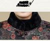 Thickened Winter Cotton Jacket for Elderly Women, Warm Coat with Fleece Lining