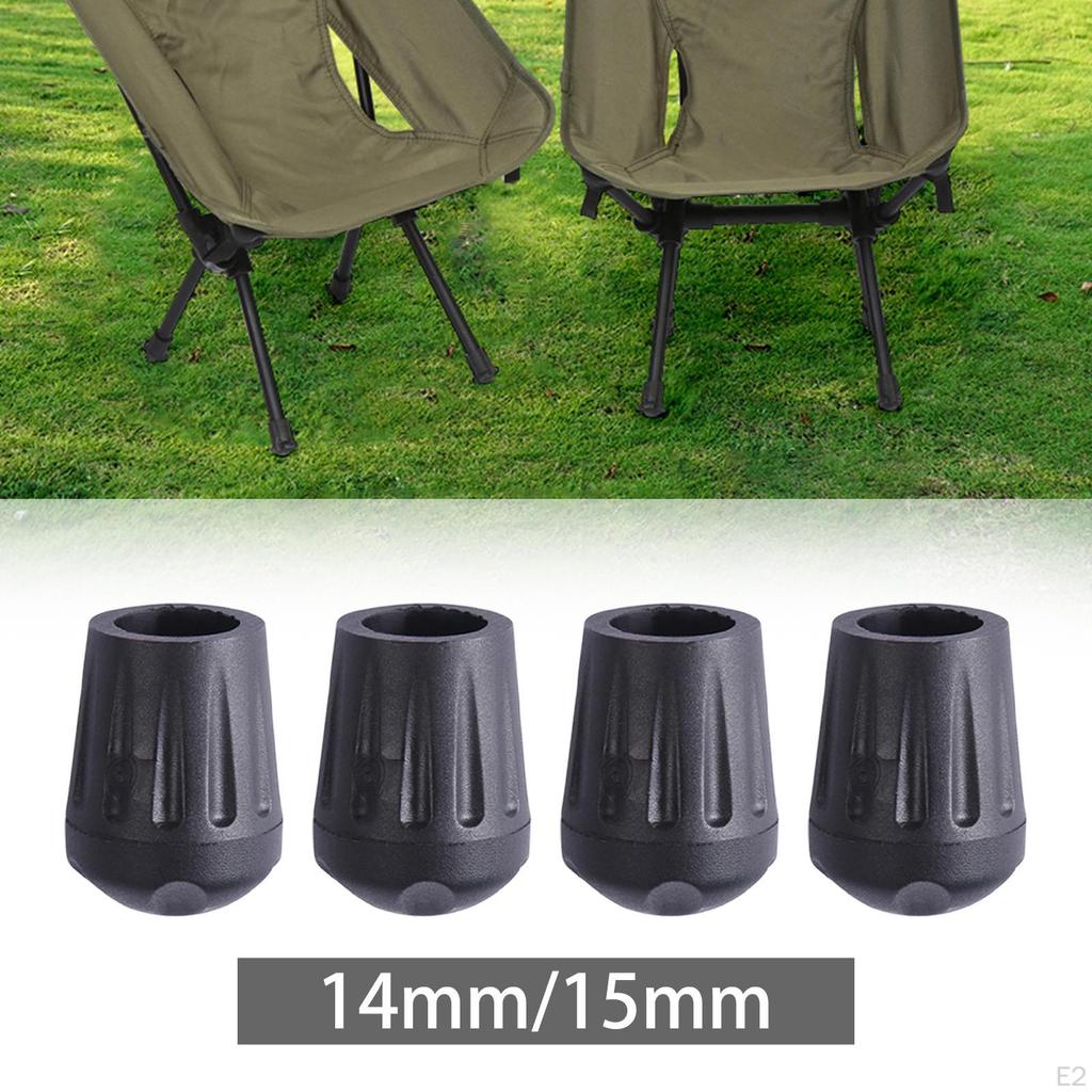 4 stycken campingstolar fotskydd stolsbensskydd gummibordsstrumpor för strandfiske