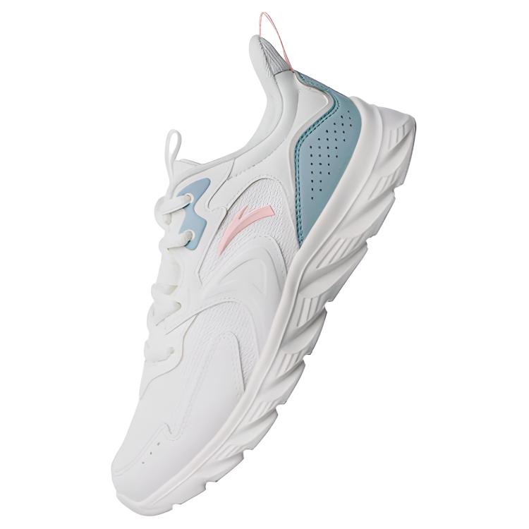 Anta Slip Resistant Abrasion Resistant Slip Resistant Abrasion Resistant Low top Running Shoes Women's White Cyan 922235527-6