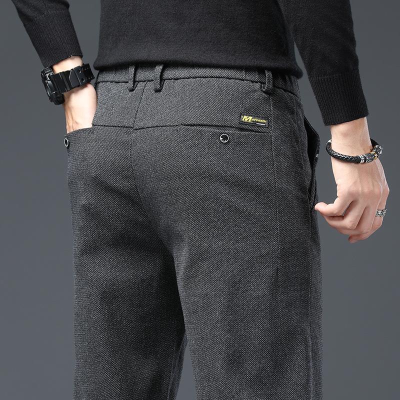 Spring/Autumn Collection Trousers New Arrival Men's Relaxed Straight-Leg Trousers Stretch Casual Long Trousers Outerwear Trendy Versatile Menswear