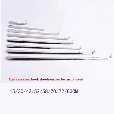 Schuhanzieher aus Edelstahl mit gebogenem Haken Verschiedene Größen Metallschuh Schuhheber Metallschuh Edelstahl