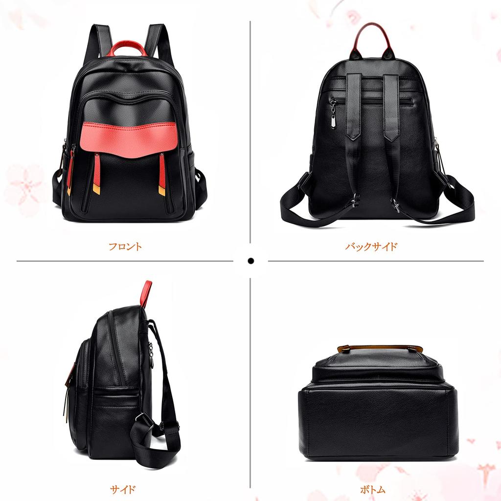 NICOLE & DORIS Damen Rucksack A4 Große Kapazität, Wasserdicht, Leicht, mit Laptopfach, Multifunktionales Design, Mehrere Taschen, und