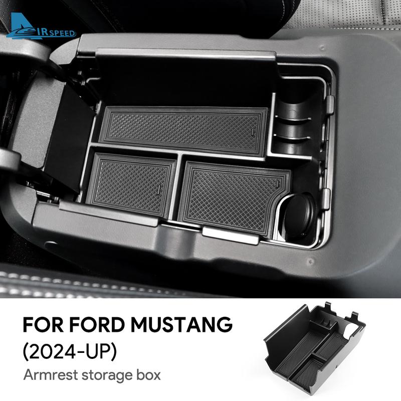 Car Center Console Armrest Storage Organizer Box For Ford Mustang Dark Horse EcoBoost GT S650 2024 2025 LHD Interior Accessories