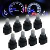 10Pcs Car LED Bulb Dashboard T5 T6.5 W1.2W Instrument Lighting12V 3000K 6000K White Red Ice Blue Auto Panel Lights Accessories