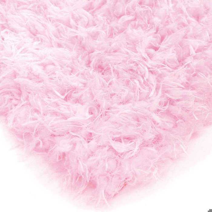 Super Soft Faux Fur Rug Pink 120x170