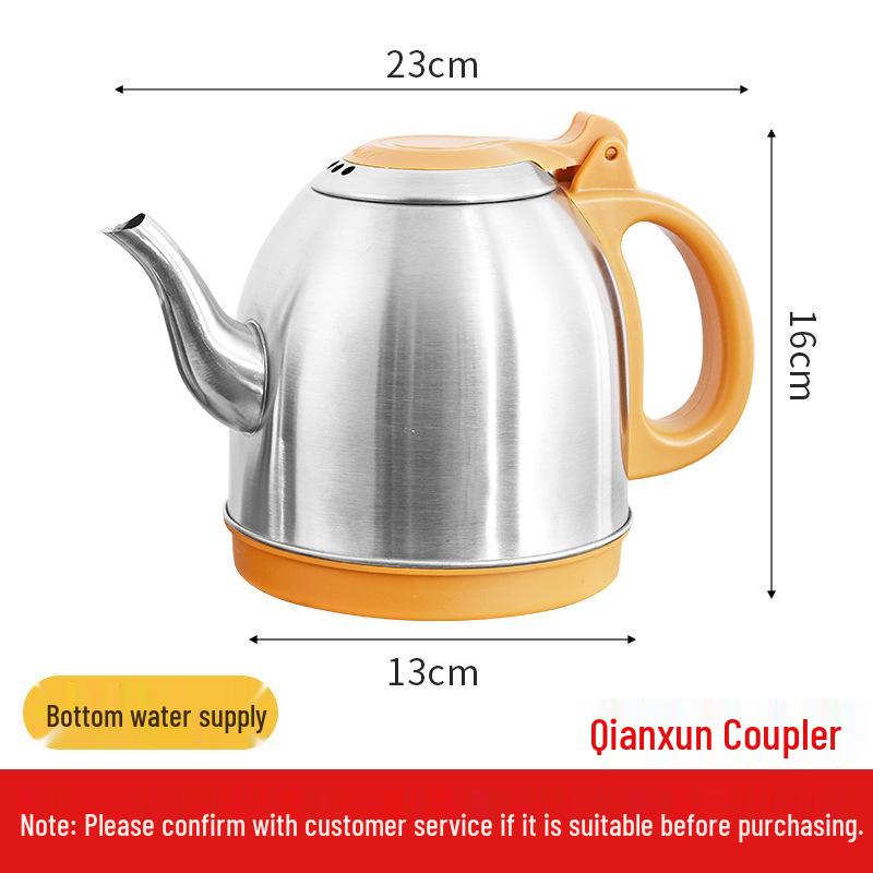 Automatic Electric Kettle with Stainless Steel Bottom and Water Inlet for Tea Tables