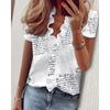 Long-Sleeved Ruffled Shirt for Women Long Sleeves Ruffles V-neck Shirt Shirt