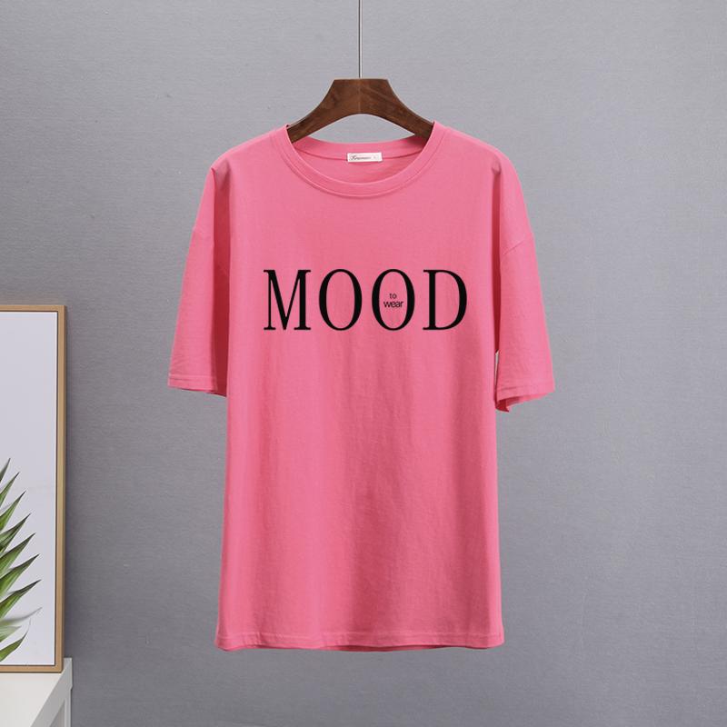 Hirsionsan Summer Cotton Fashion Printed T Shirts Women Casual Soft Oversized Short Sleeves Clothes Chic Harajuku Female Tops