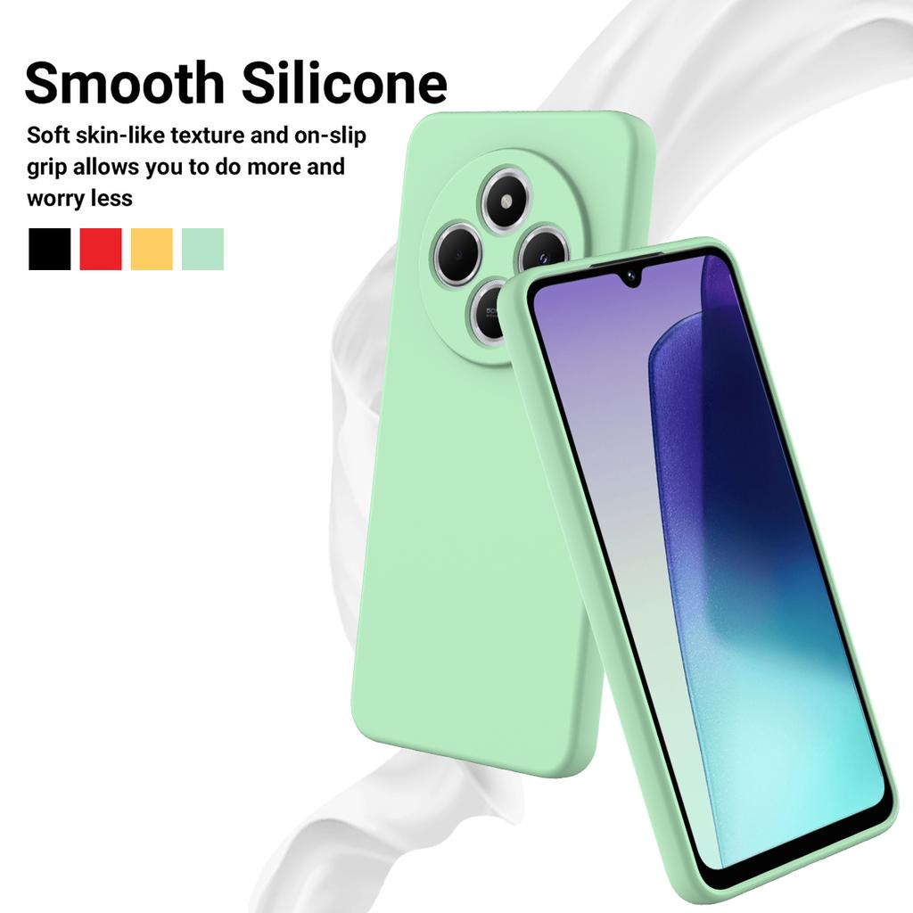 For Xiaomi Poco C75 5G/Poco C75 4G/Redmi 14R 5G/14C 4G/A4 5G Case Liquid Silicone Anti-Scratch Phone Cover with Hand Strap