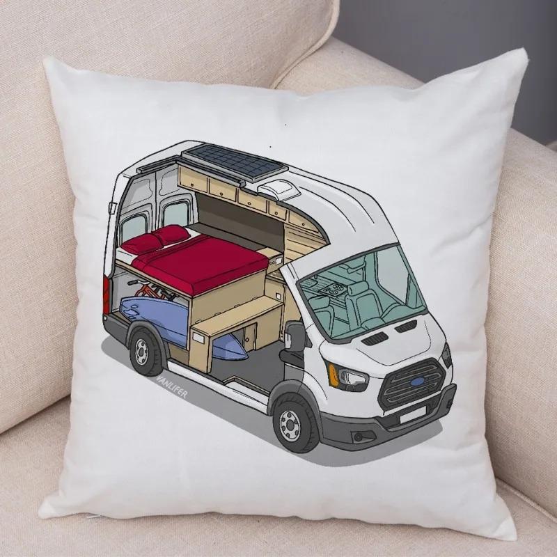 Cartoon Toy Car Decorative Pillowcase Car Ornaments Office Living Room Sofa Home Pillowcase