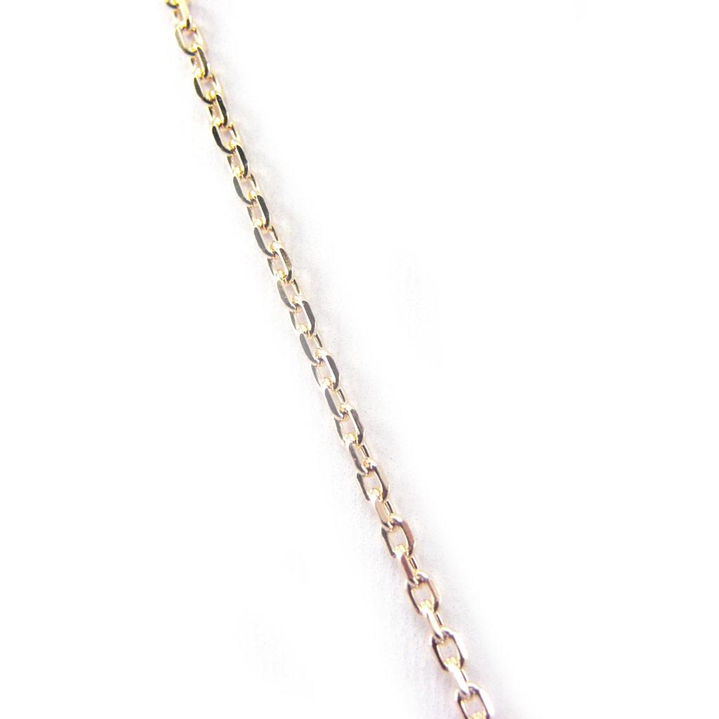 Altesse [F7092] - Gold Plated Necklace 'Essentiel' White Gold - 6 Mm