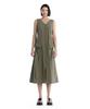 Teulimingbeodeu Cargo Sleeveless Long Dress [ Khaki ]