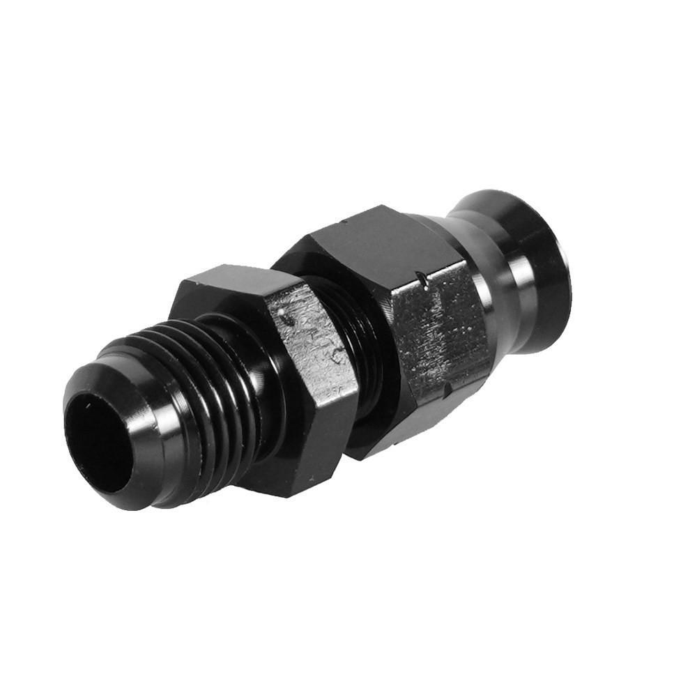 Black AN6 Fuel Hardline Tube Fitting Connector Adapter Male Flare To 3/8" or 5/16" Aluminum Alloy Fuel System Fuel System Fittings7