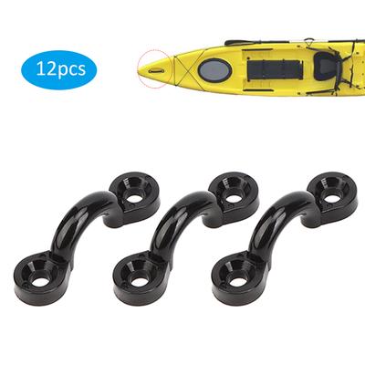12 יחידות פלסטיק קומפקטיות קשירות סירה ימיות אביזר תיקון חיצוני לקאנו קייאק לתליית חבל או וו