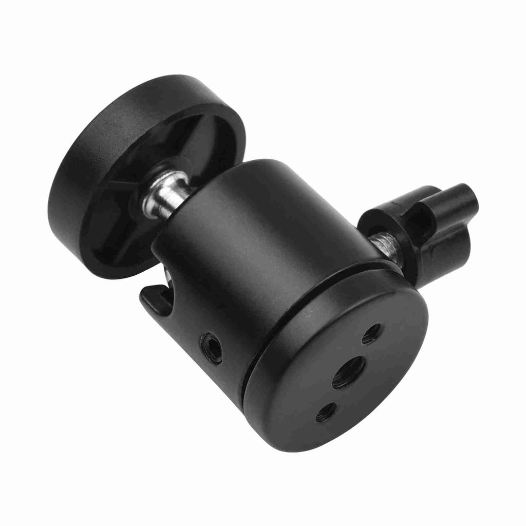 1pc Mini Swivel Ball Head Tripod Head 360 Degree Rotating Mount Base Adapter with Universal 1 4 Inch Screw Mounts for