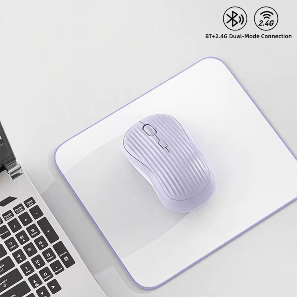 Rechargeable Wireless Mouse 2.4G Bluetooth Silent Mouse Dual Mode Mouse Desktop Laptop Tablet