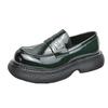 2025 Loafers Men's 2025 Spring and Autumn New Leather Shoes Men's Muffin Platform Big Head Shoes Business Dress Small Leather Shoes