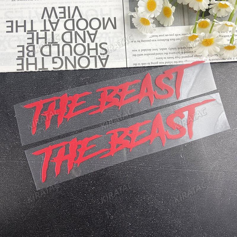THE BEAST Motorcycle Helmet Stickers Waterproof for Motorbike Fuel tank Fender Front Fairing Electric Scooter Vinyl Decals