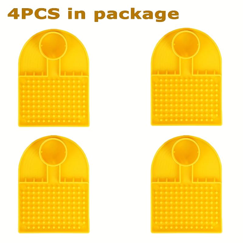 4pcs Anti-Drowning Bee Feeders Durable Hive Feeders Compatible With Standard Water Bottles For Bee Colonies Gardens Beekeeping