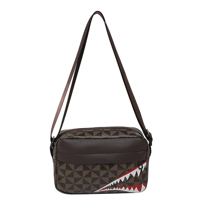Market-6 Creatieve Haaienbek Crossbody Tas Eenvoudige Portemonnee Telefoon Tas Casual Mode Crossbody Grote Capaciteit Kleine Vierkante Tas