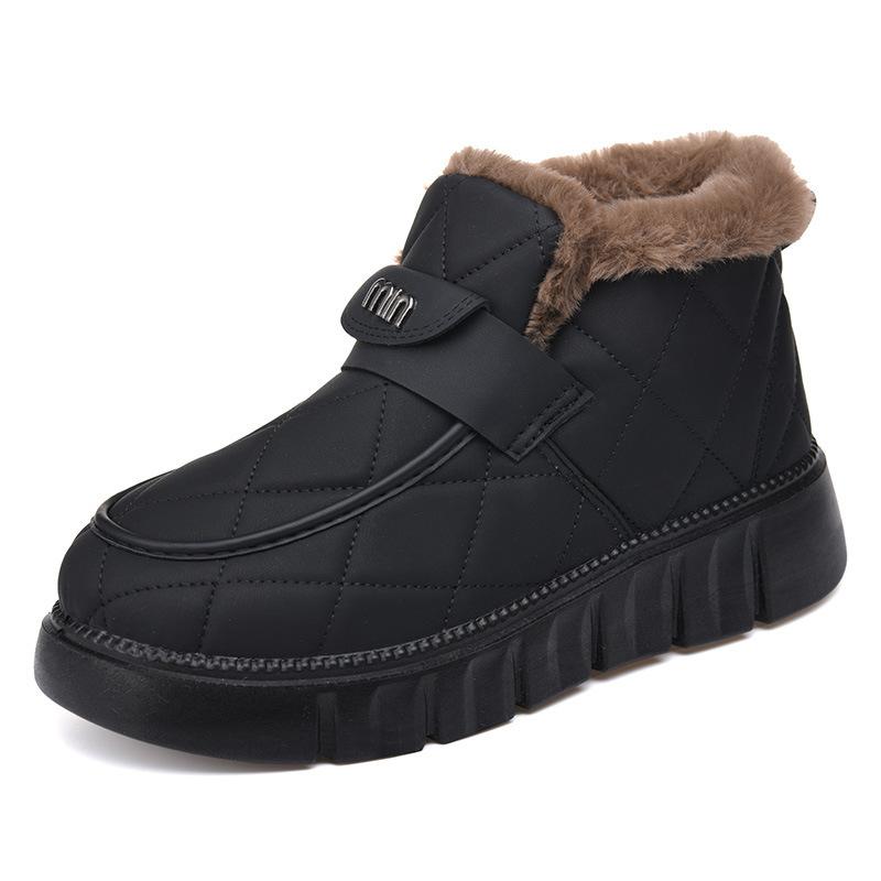 New thick-soled warm snow cotton piled and thickened women's winter shoes cold-proof and non-slip snow boots women