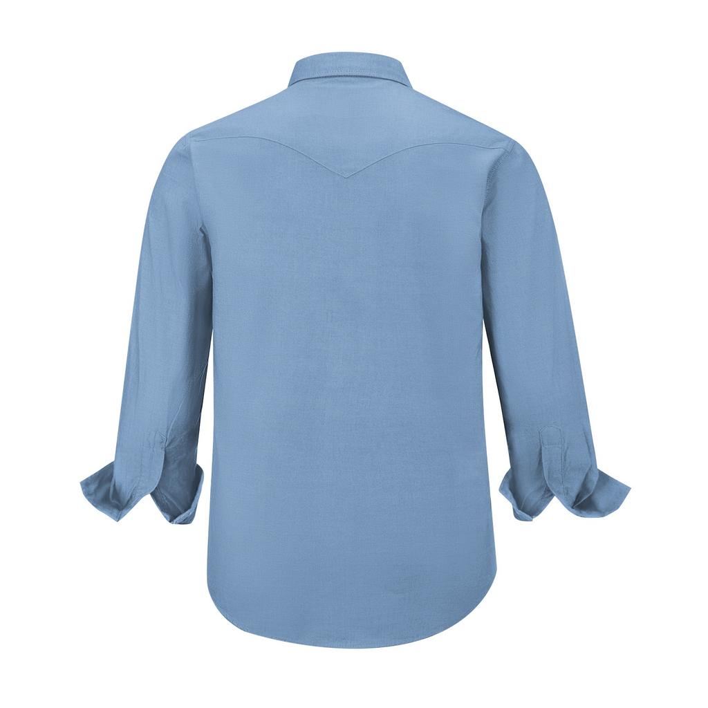 Pánské módní s klopou a krátkým rukávem ležérní top délky po ramena