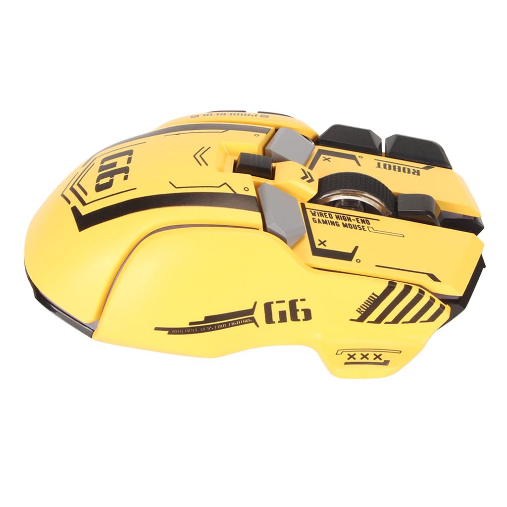 Wired Gaming Mouse 10 Button Macro Programmable 13 RGB Lighting Modes 6 Speed 12800dpi Wired RGB Gaming Mice