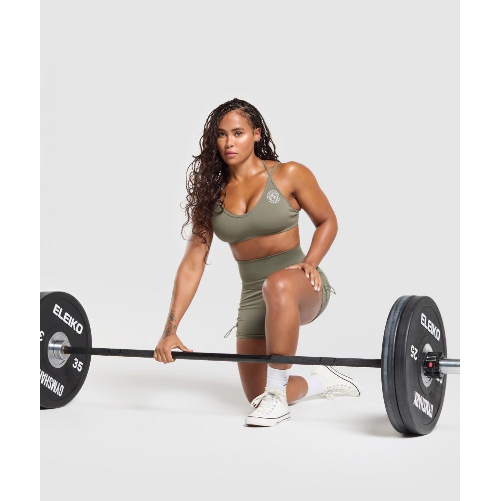 Gymshark Baza sutienului Legacy Verde B1c6u Ech1