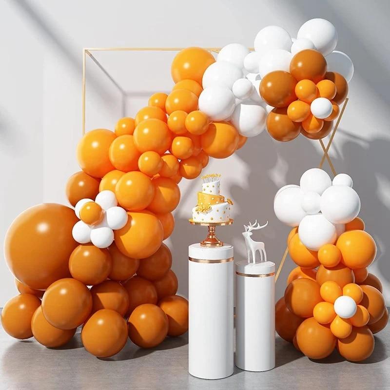 

87 шт./компл., винтажные кофейные шары, гирлянда, арочный комплект, украшение для свадьбы, дня рождения, детские латексные шары, декор для детского душа