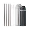 6Pcs/Set With Brush Stainless Steel Straw 10mm Reusable Water Bottle Straw Cup Replacement Straw