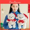 Adorable Christmas Bear Plush Toy Gift Soft Teddy Bear Doll Perfect For Children Sleepovers