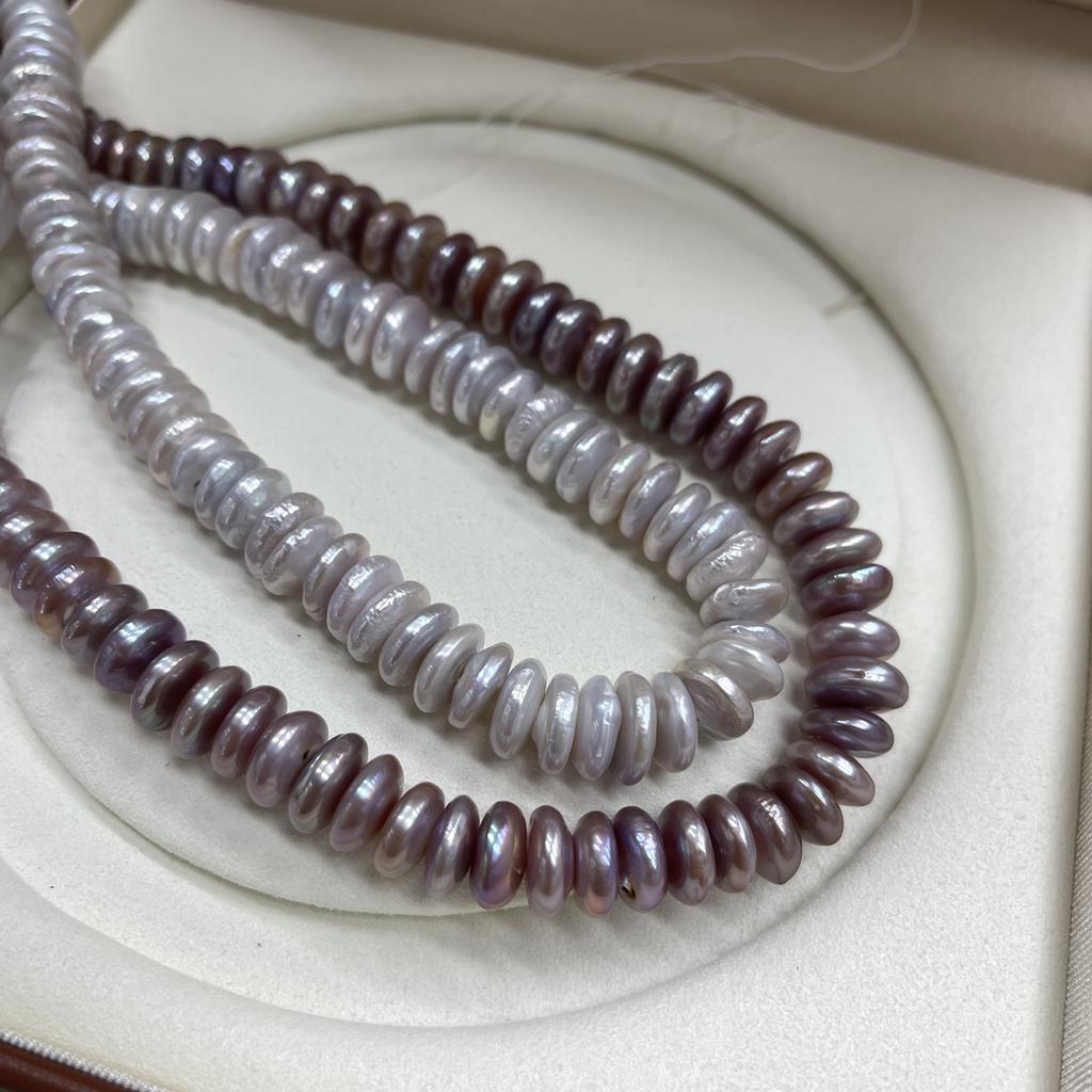 1String, Luxury Natural Freshwater Pearls, 13-14mm, Handmade Rice Pearl Beads for Jewelry Making DIY, Cheapest Items Available 36cm