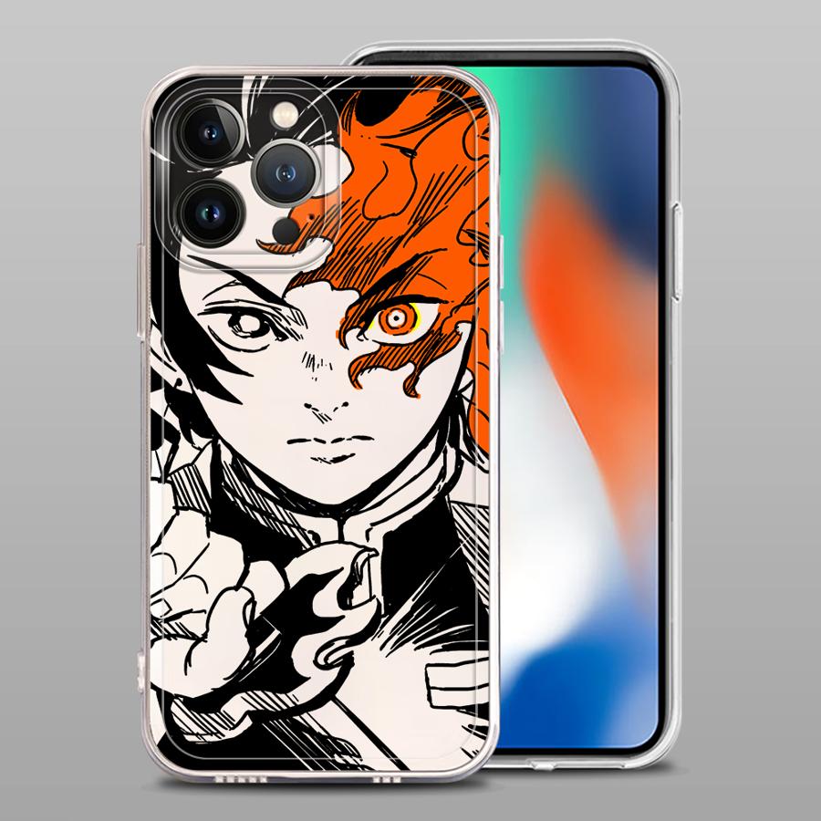 

Чехол для iPhone 17 Pro Max 16 7 8 XS Max 12 Mini Air 15 14 Plus 13 Pro XR 11 Мягкая крышка для телефона Аниме Д-емон Мультяшный У-бийца iPhone 12 Pro Max