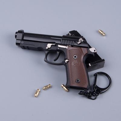 1:3 Scale Shell Bullet Alloy M92 Pistol Mini Gun Portachiavi in metallo M92 Pistola Portachiavi Giocattolo Fidget Pistola Giocattolo Regalo Decorazione Giocattoli