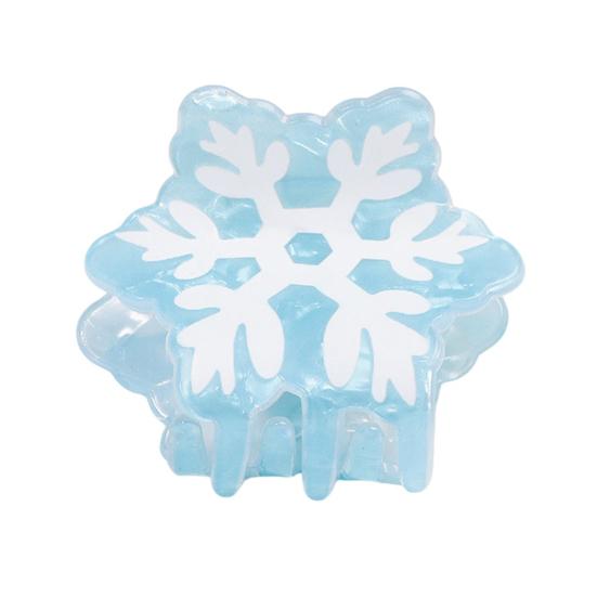 Strong Grip Hair Claw Christmas Themed Hair Clip Christmas Tree Gingerbread Man Snowflake Pattern