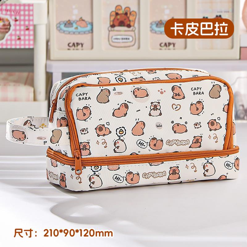 Pencil Bag High Value Transparent Pencil Bag Large Capacity Dirt-resistant Stationery Box High-end Stationery Bag for Primary School Students