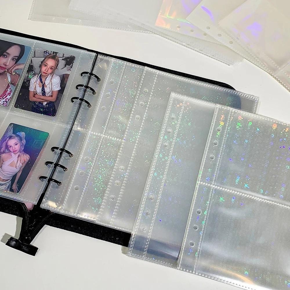 Cute PVC Loose Leaf Album Zipper Student Graduation Photos Album a5 Card Album Girl Idol Photo Storage