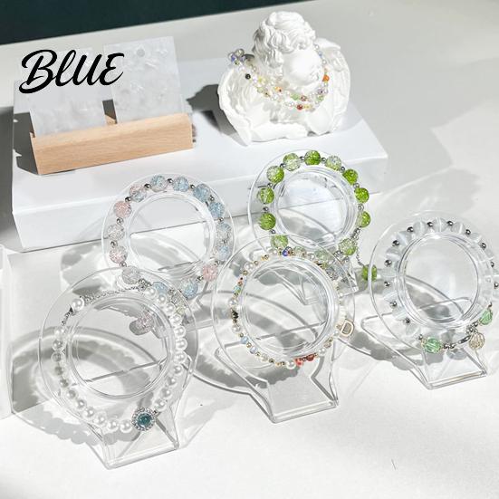 Lightweight Necklace Holder 5 Pcs Transparent Bracelet Display Compact Portable