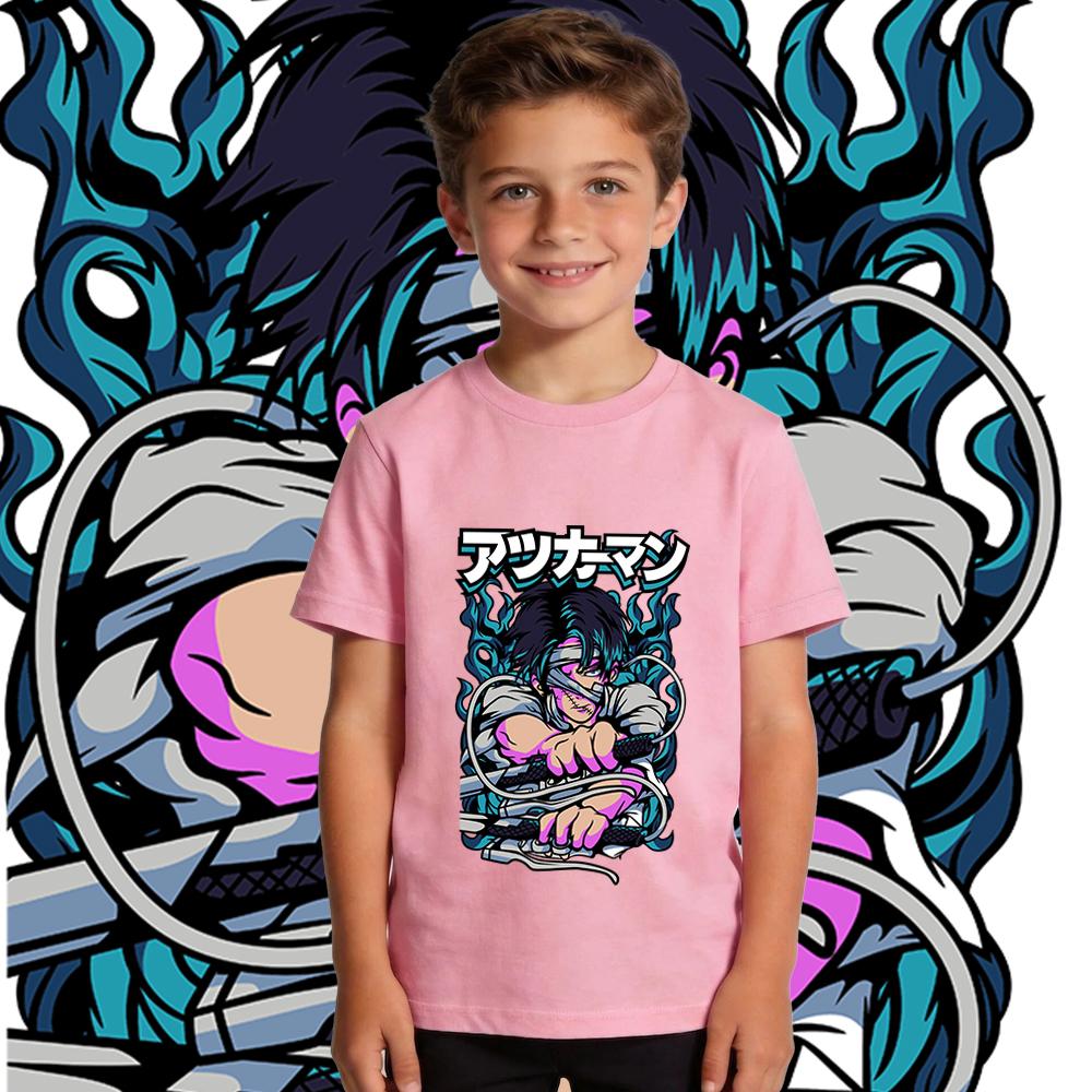 Aot Levi Anime Print Cotton Short Sleeve T Shirt for Boys Girls Kids Soft Breathable Casual Summer Top