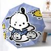 1pc Chibi Cow with Yellow Chickens Automatic Opening/Closing Umbrella - Portable Three-Fold Design, 8-Bone Iron Frame Outdoor Umbrella, Perfect Gift F