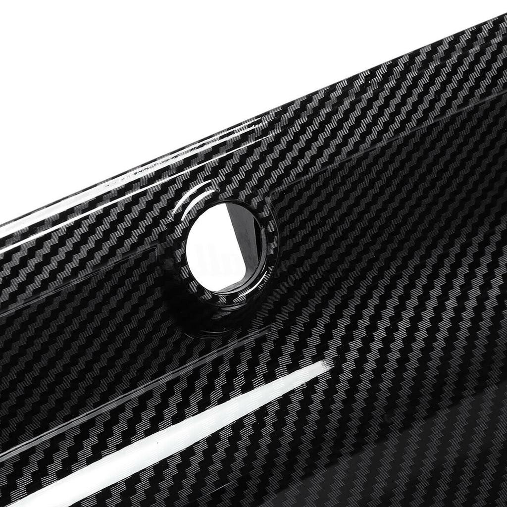 Trunk Lid Decklid Panel Trim For Ford Mustang 2015 2016 2018-2023 Carbon Fiber Look/Gloss Black Tailgate Rear Bumper Guard Cover
