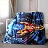 1Pc Powerful Storm Hero Flannel Blanket, Soft And Comfortable, Casual Warm, Camping Travel, Christmas, Halloween Xmas Gift S1712