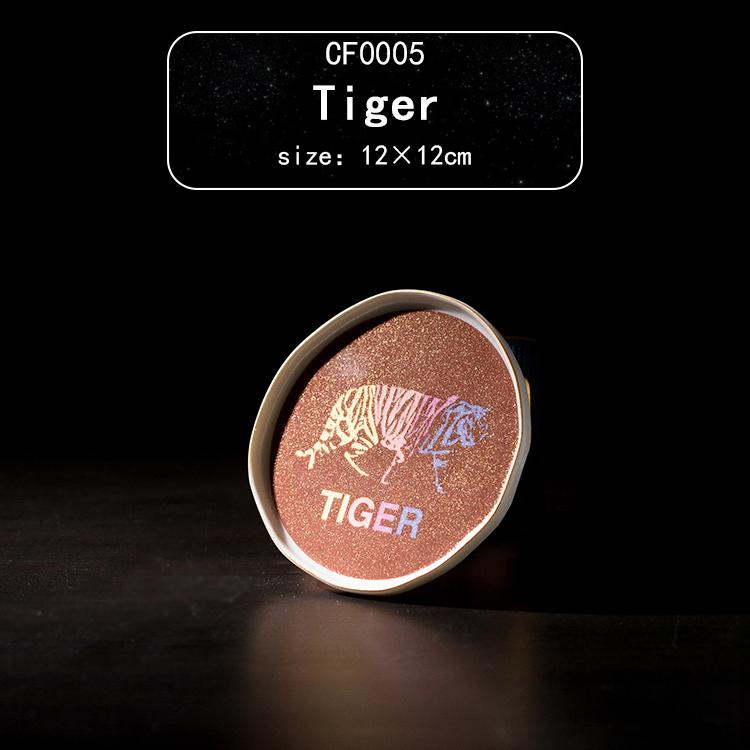 

Маленькая керамическая тарелка в европейском стиле для домашнего декора, симпатичные тарелки с решеткой в виде лица, поднос для хранения безделушек, поделки тигровый