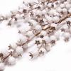 1Pcs 58cm Artificial White Berries Stems Christmas Berry Branches For Flowers Arrangements&Home DIY Crafts Fake Snow Tree Decora