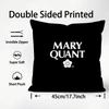 Modemarke MMary QQuant Cushion Cover Plüschstoff Weich Beidseitig Bedruckt Sofa Warm Winter Zuhause Kindergeschenk Kissenbezug