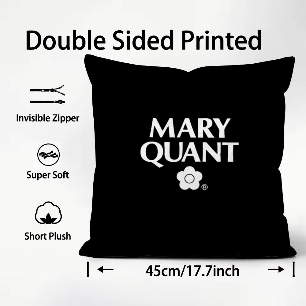 Modemarke MMary QQuant Cushion Cover Plüschstoff Weich Beidseitig Bedruckt Sofa Warm Winter Zuhause Kindergeschenk Kissenbezug