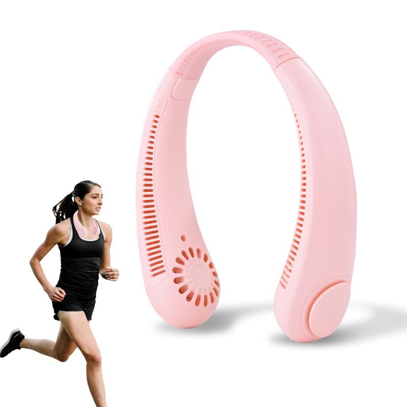 Ventilator de gât suspendat Mini ventilator portabil fără lame, reîncărcabil prin USB, răsucibil, fără frunze, răcire cu aer pentru sport